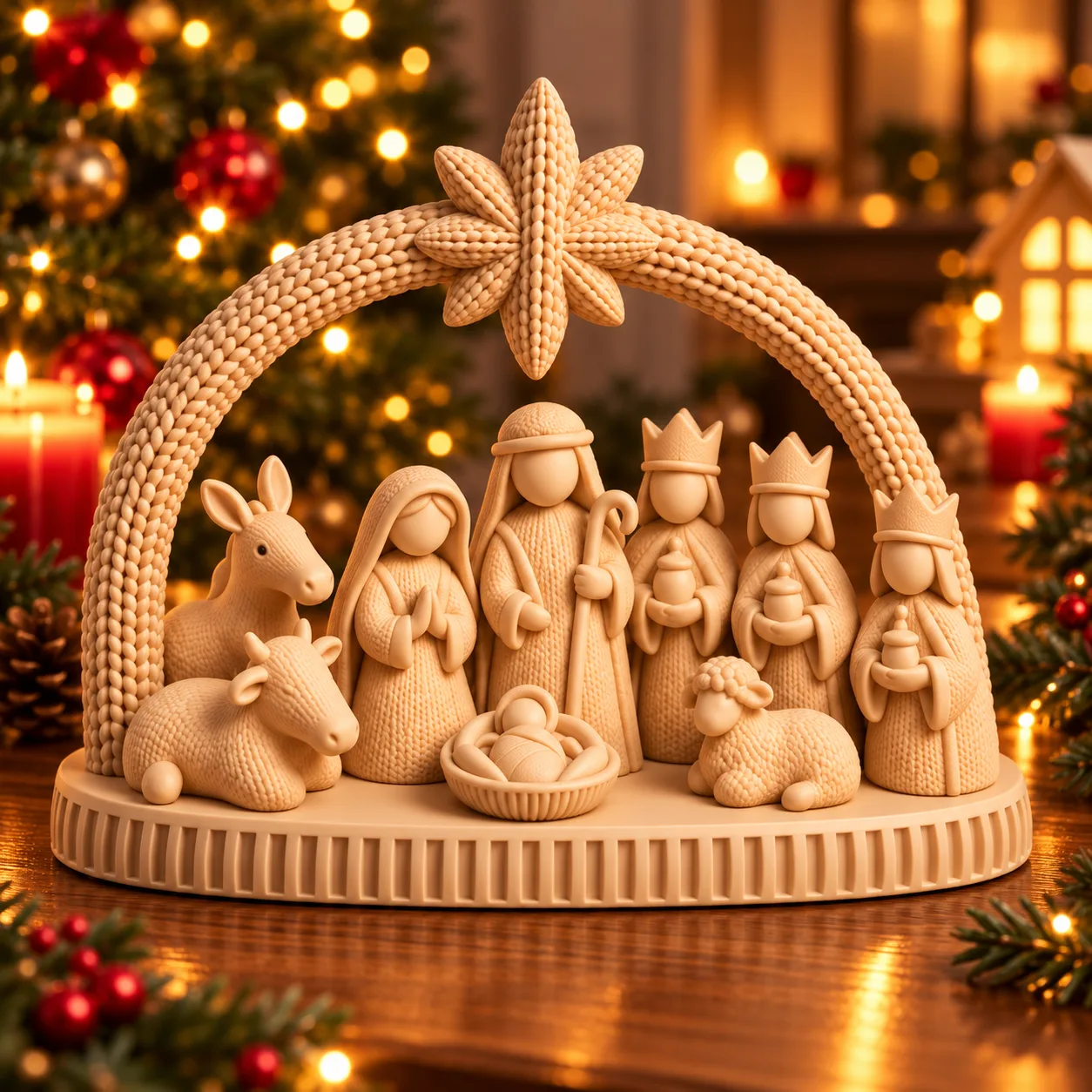 Knitted Nativity